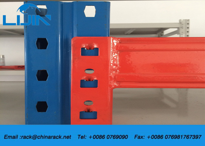 Heavy Duty Selective Pallet Racking , ISO9001 / ISO14001 Industrial Storage Shelves