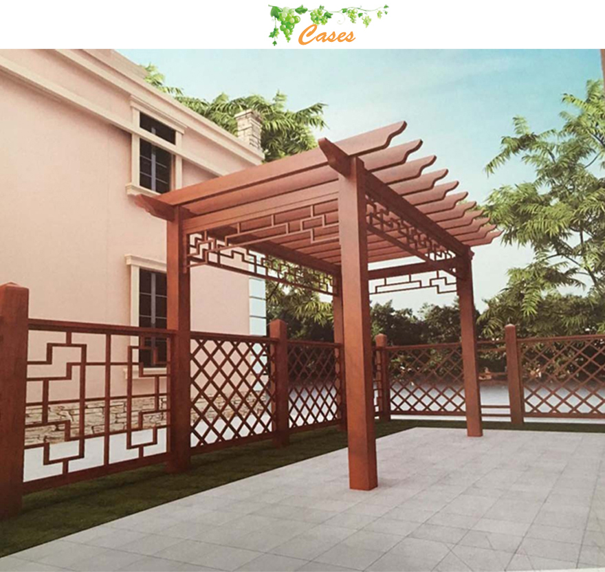 Waterproof PVC Garden Arches and Arbors for Balcony Rest or Planting Grape or Flower