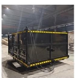 Ballast Discharging Railway Side Dump Rail Car / Pneumatic Discharging Ballast Trailer