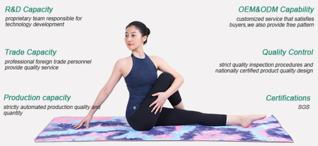 Antibacterial Lightweight Rectangle Microfiber Yoga Towel