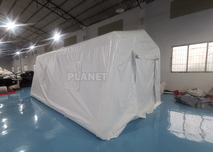 6m Portable Red Cross Inflatable Medical Emergency Tent For Outdoor
