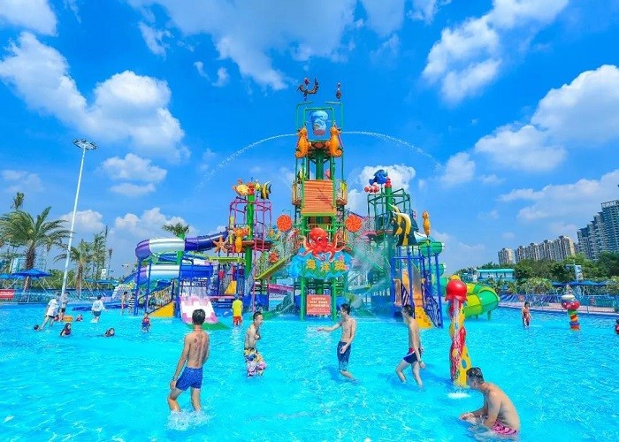 Outdoor Water Park Equipment Water Slides Fiberglass Kids Pool Slide