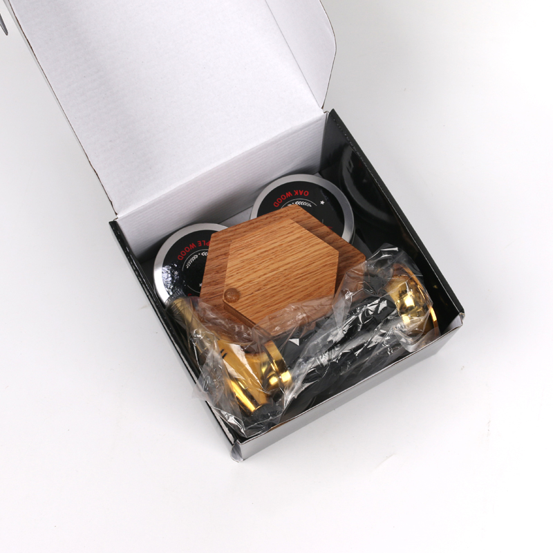 Deluxe Wooden Cocktail Smoker Set with Cocktail Smoker and Wood Chips (Butane Free)
