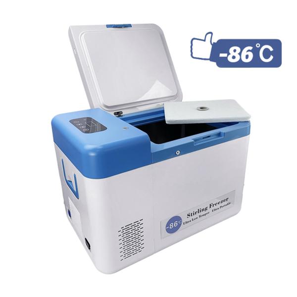 Refport Ultra Low Temperature Stirling Cooler -86c Portable Refrigerator 12v/24v