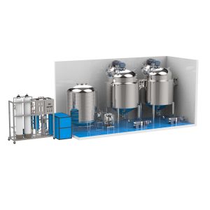 Professional Grade Liquid Homogenizer Tank With Buttons / PLC Control