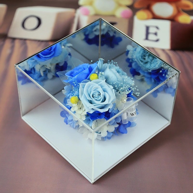 New Arrival preserved flowers ornament luxury immortal rose gift for teacher/friend