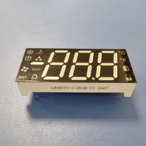 Triple Common Anode 100mcd 17mm 7 Segment LED Display