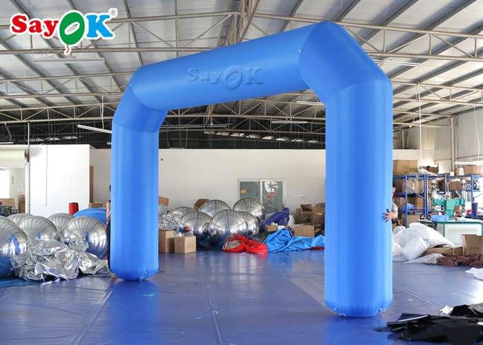 Inflatable Rainbow Arch Outside 6m Blow Up Archway Start Finish Line Racing For Event Advertising