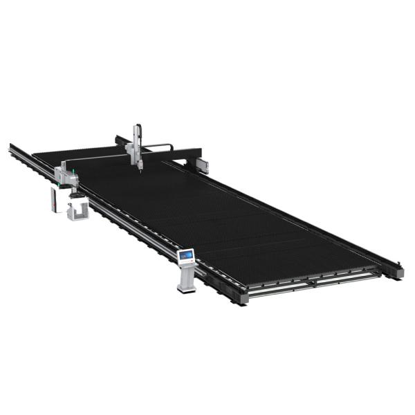 14000mm*500mm Plate Sheet Fiber Gantry Laser Cutting Machine Bevel Cutting Two Z