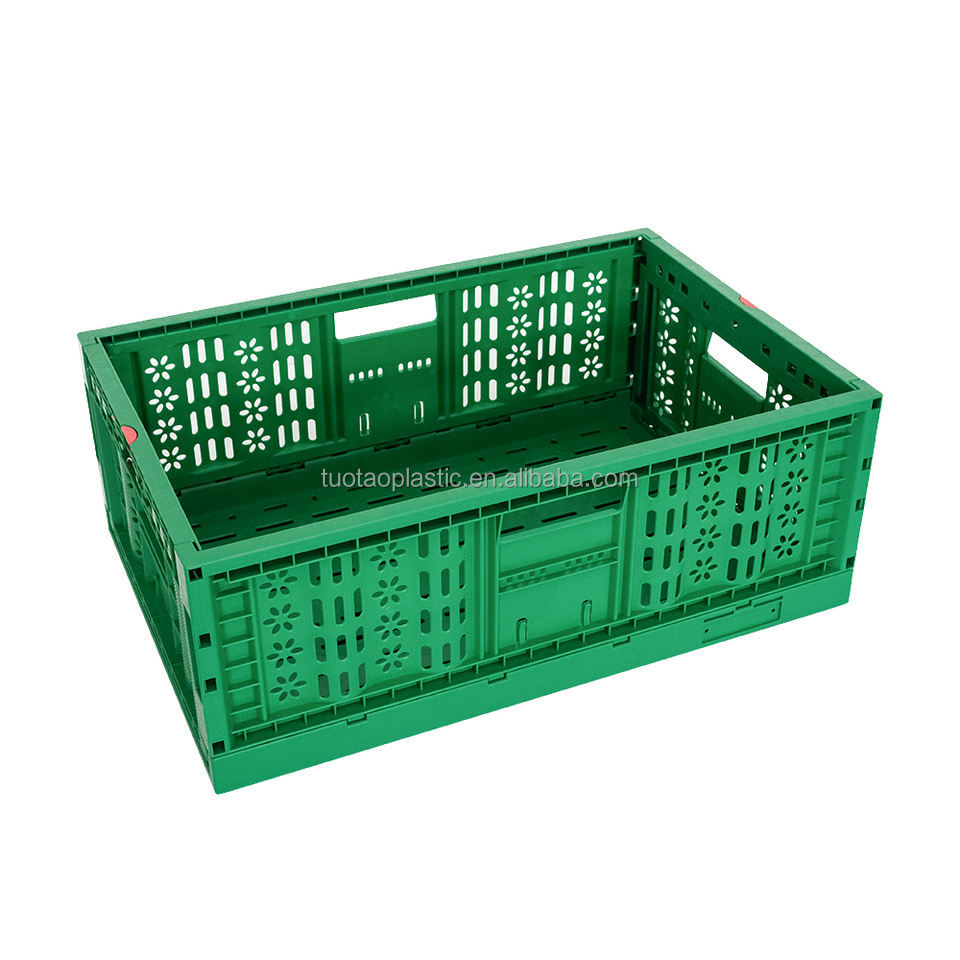Stackable Plastic Storage Box Tote Foldable and Mesh Style with Durable Lid Included