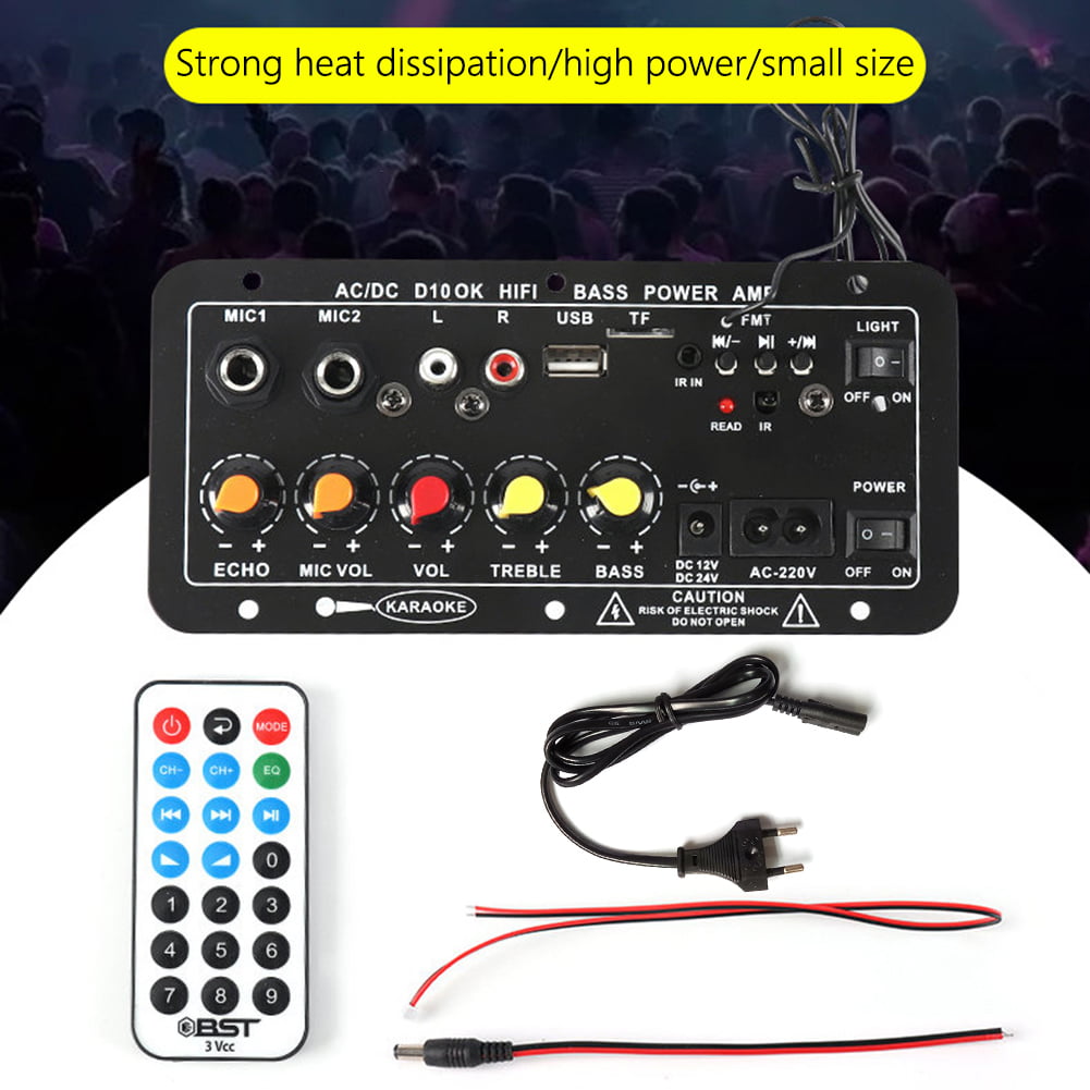 D10 BT Amplifier audio board for 12V 24V dartzeel Mono Subwoofer Amplificador Karaoke