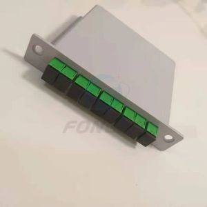 Insert Type Fiber Optic Divider with Adapter SC/APC 1*8 fiber optical Insertion