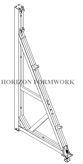 8.9m Height Single Sided Concrete Wall Forms Q235 Steel Channel OEM Available