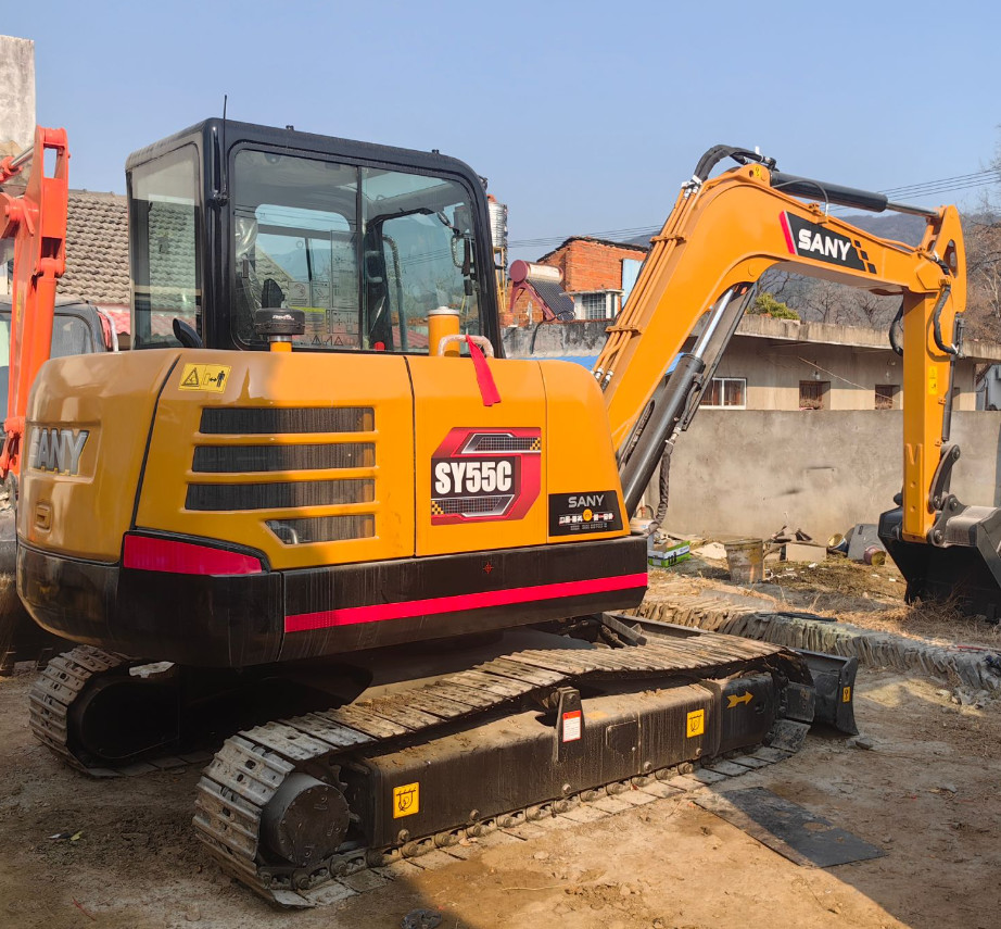 Good Quality 5 Ton Used Mini Hydraulic Crawler Excavators SANY SY55C