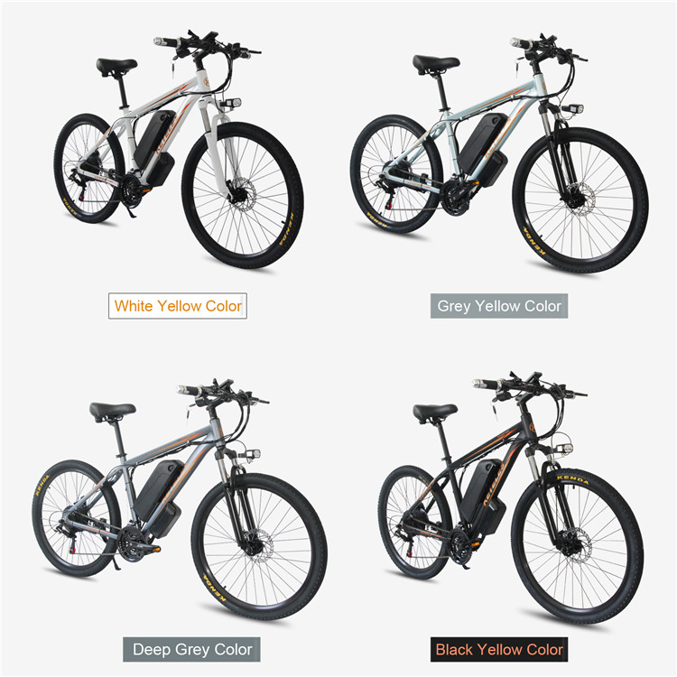 48V Full Suspension Electric Mountain Bike Multifuntional 6061 Alu Alloy Frame