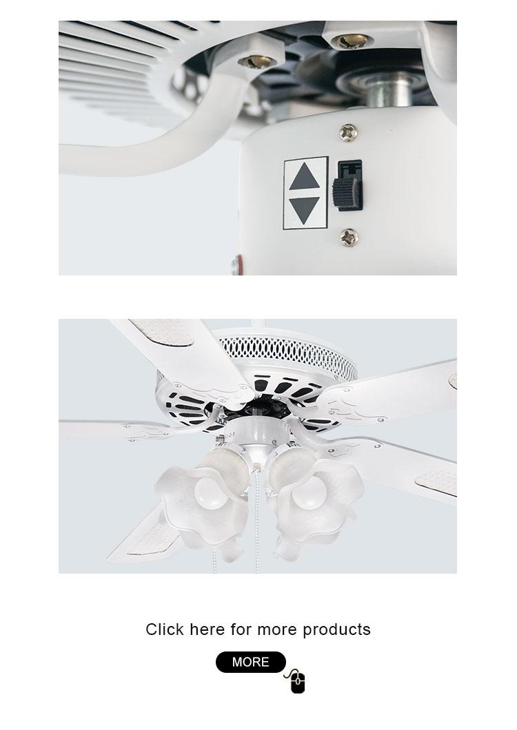 Add a Touch of Style to Your Space with this 52 Inch 5 Blade AC LED Ceiling Fan White