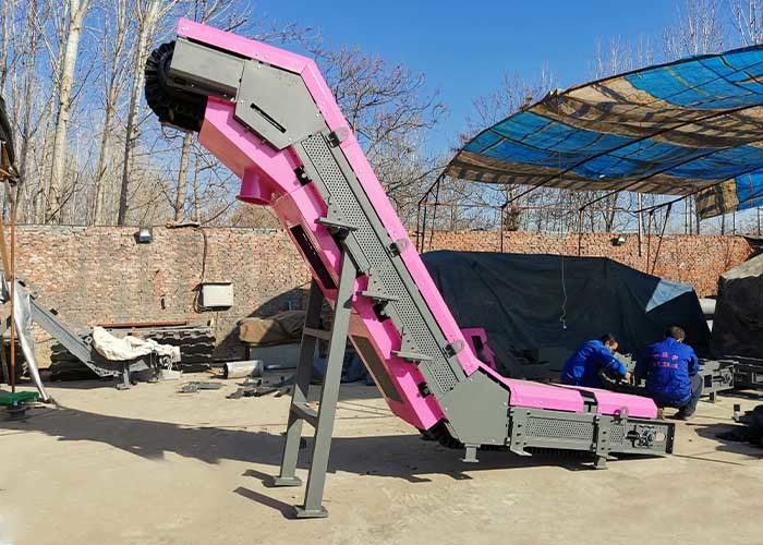 Inclined Sidewall Rubber Grain Belt Conveyor System For Mining Transport