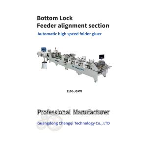 1300JGKW Automatic Gluing Machine for Cardboard and Corrugated Boxes Bottom Lock