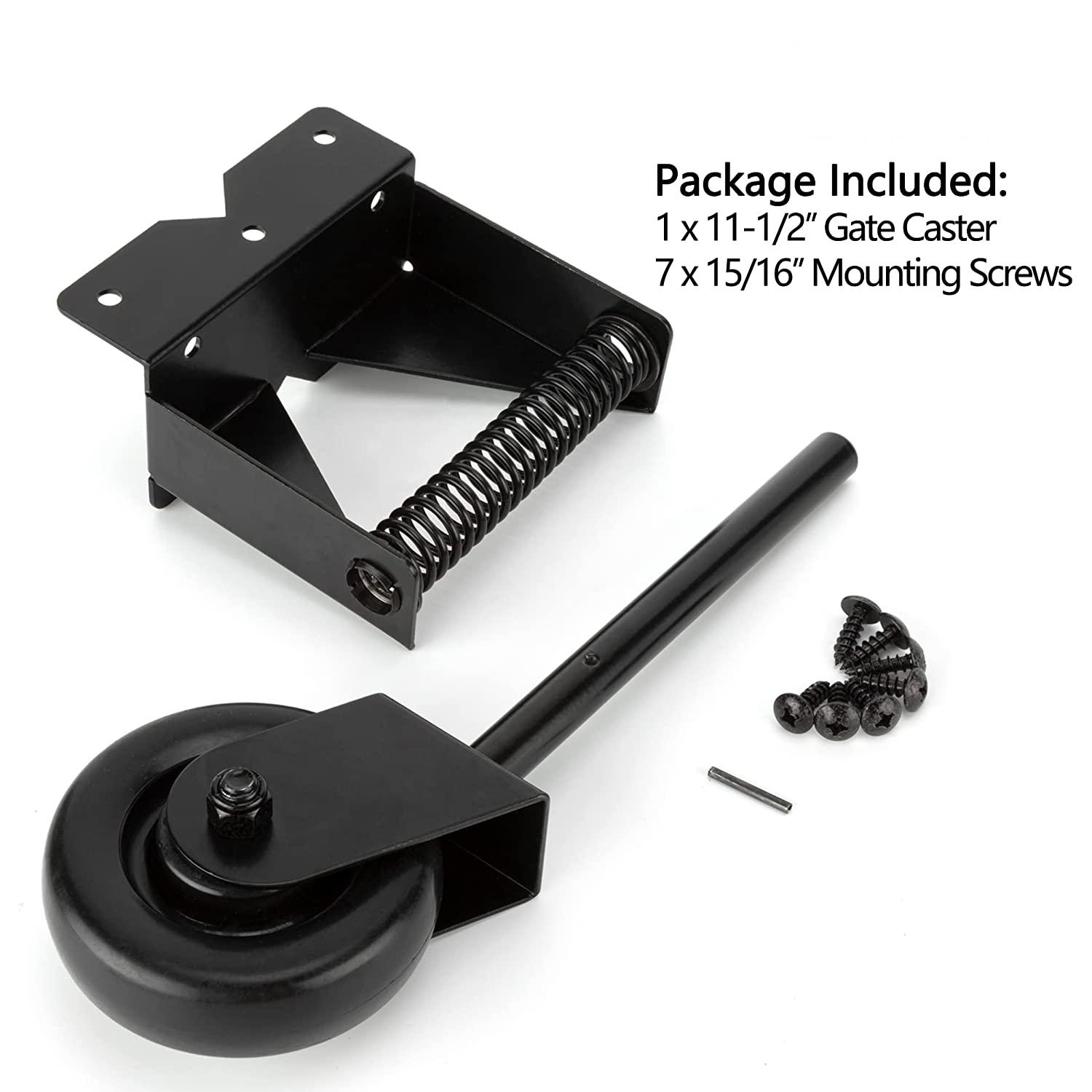 Highway Fence Heavy Duty 5inch Rubber Gate Wheel Caster with 360 Degree Mount Plate