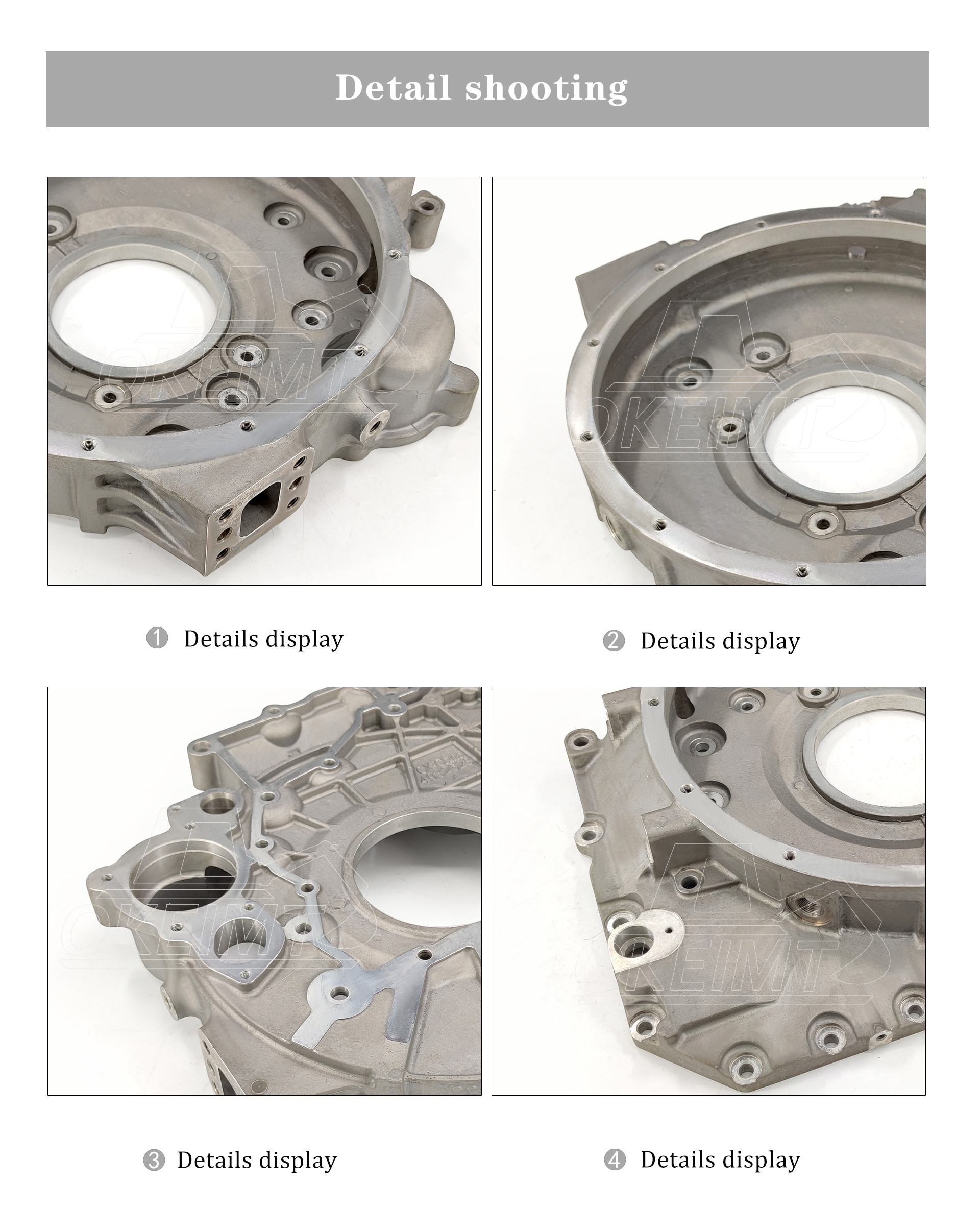 KOMATSU 6D107 Engine Flywheel Housing 6754-21-4111 Komatsu Engine Spare Parts