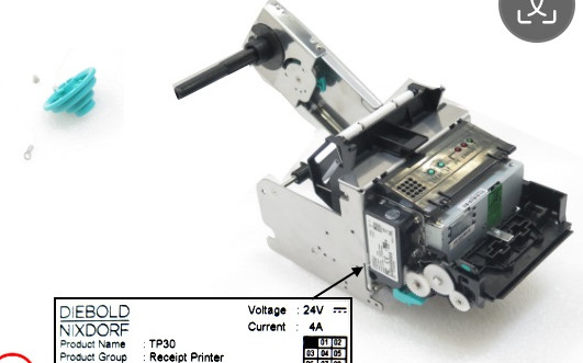 01750302835 1750302835 Diebold Nixdorf DN200 TP30 receipt Printer ATM Machine Diebold Nixdorf DN Parts