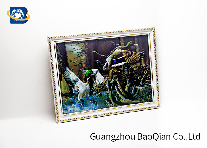 Pet Material Custom Lenticular Printing , Birds 3D Pictures Of Animals 0.6MM Thickness