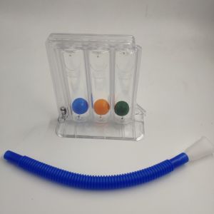 Three balls lung exercise spirometer mouthpiece respiratory exerciser machine
