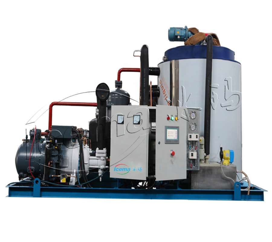 High Productivity 10T/24H Industrial Ice Flake Making Machine for Fishing Seafood