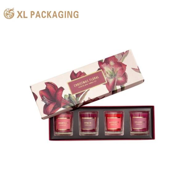 Recyclable Full Color Printing Folding Paper Box Essential Oil Candle Gift Box
