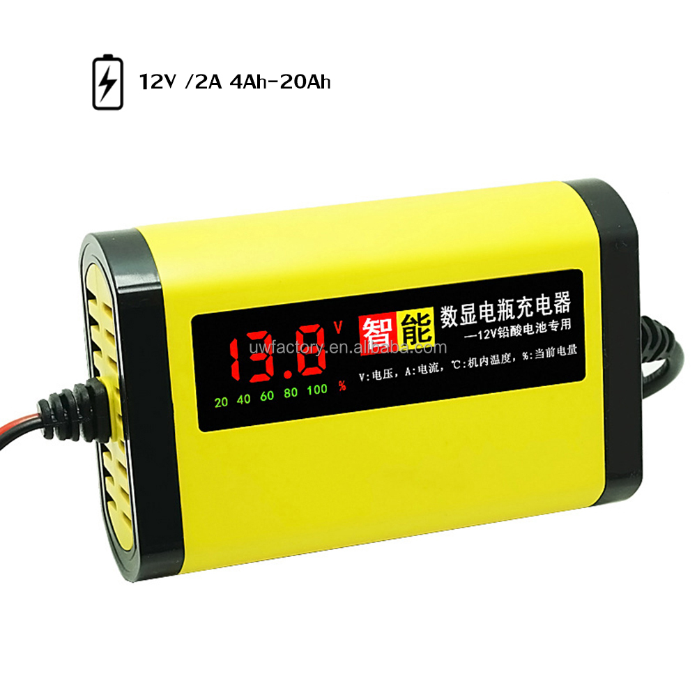 Electric 12V 6A 4A 2A Pulse Repair LCD Battery Charger for Car Motorcycle Lead Acid Battery Agm Gel Wet Electric Tools