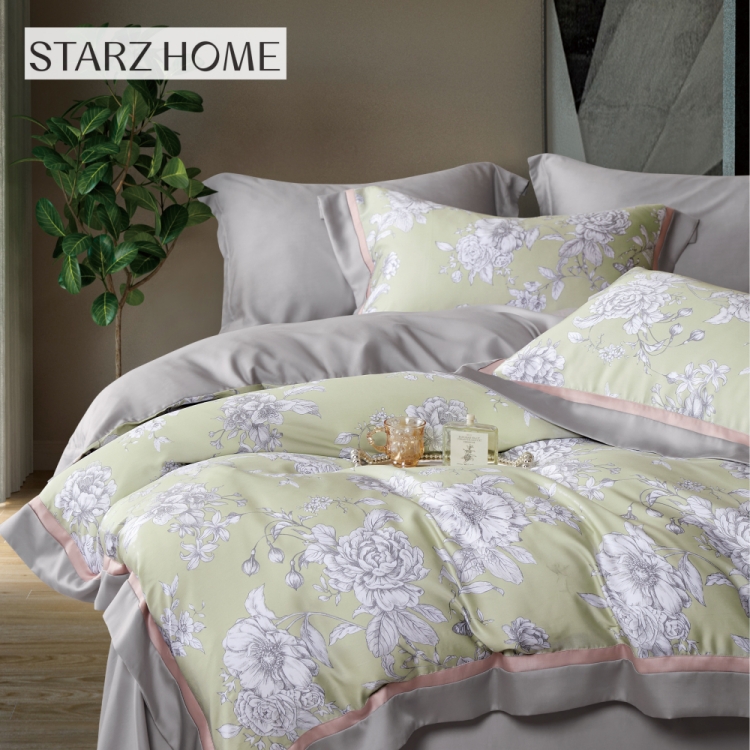 Printed 100% Cotton Sheet Set Solid Comforter Bedding Set Bedspread for Home Comfort