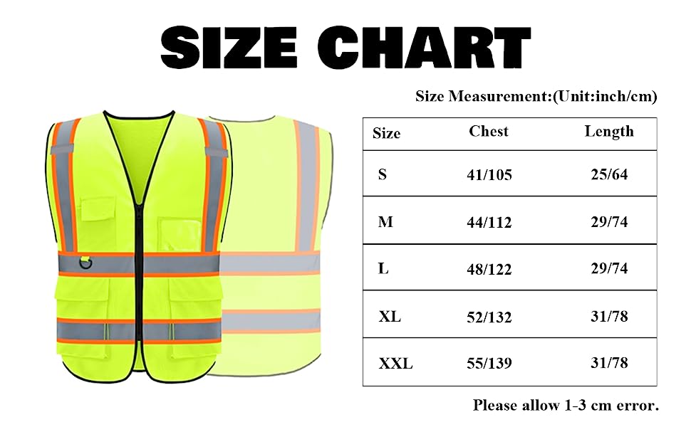 size chat