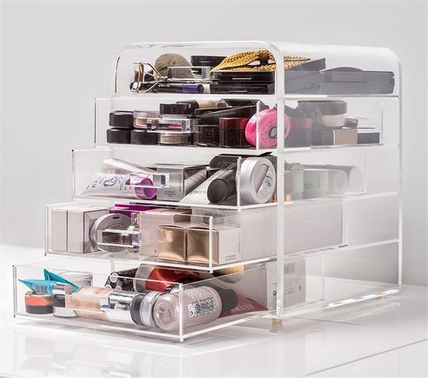 Transparent acrylic cosmetic / Jewelry storage box wholesale