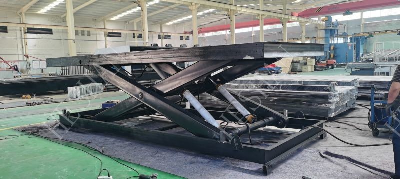 Stationary Industrial Hydraulic Lift Platform Heavy Duty Customized