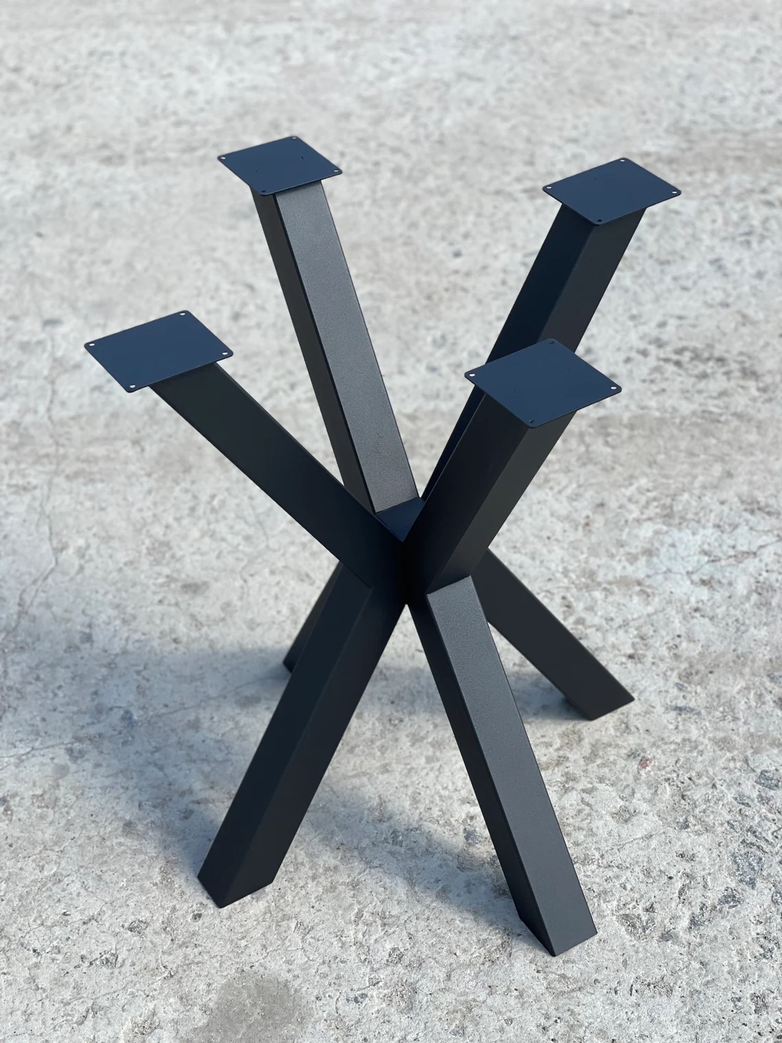 Powder Coated Dining Table Legs Metal Table Base Hardware Included