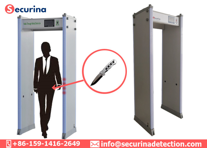 15W WTMD Walk Through Metal Detector 33 Zones 7 Inch LCD 760mm Width
