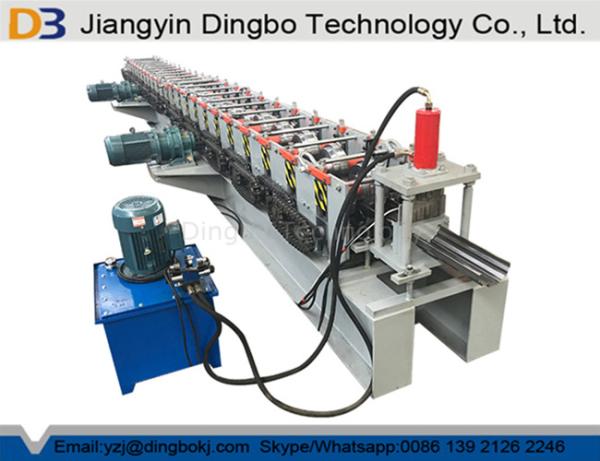 5.5kw Hydraulic Post Cutting Door Frame Roll Forming Machine 18 Stations PLC