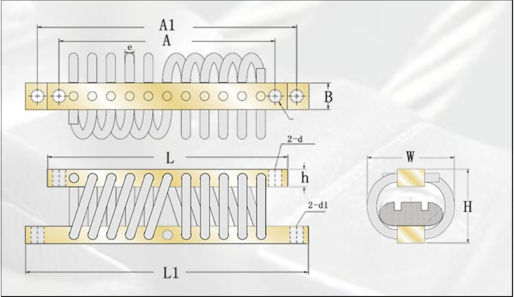 GXN Series Durable Wire Rope Isolator For Military Defence Machine Marine and Industrial Engine