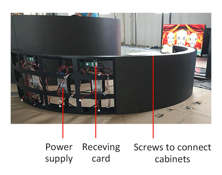 3840hz Refresh Rate Flexible Curved P2.5 LED Panel Displays