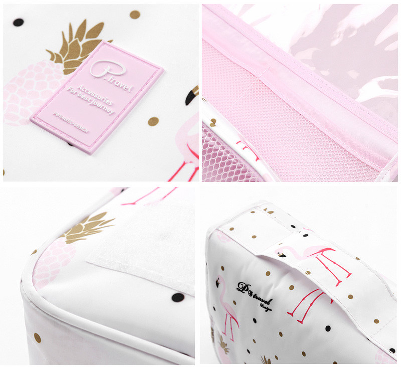 Large Capacity Beauty Cosmetic Makeup Bag Printed Waterproof Wash Bag