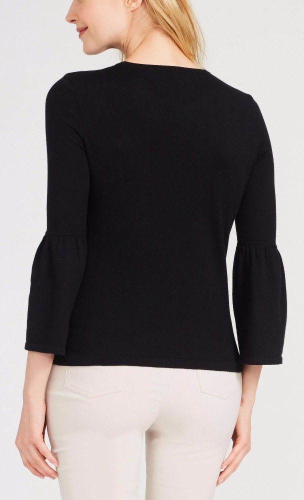 WOMEN'S 60% cotton/20% viscose/15% nylon/5% cashmere KNITTED SWEATER PULLOVER