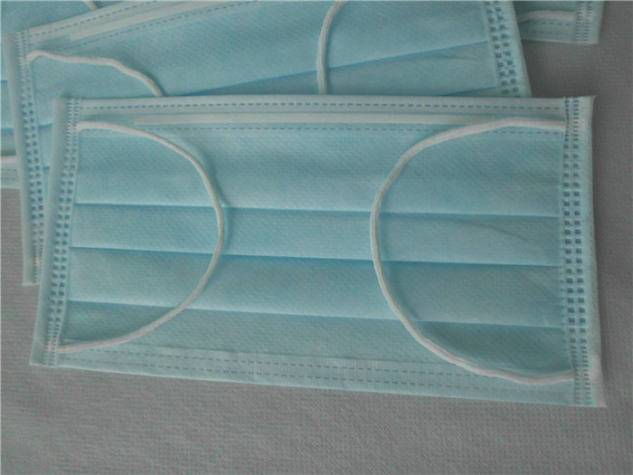 Non Woven 3 Ply Disposable Safety Mask 17.5*9.5cm Aldult Size Odourless