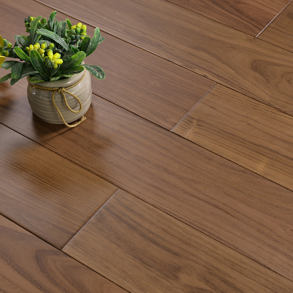 Three Layer Engineered Wood Flooring 20mm European Oak with Black Embossed Finish