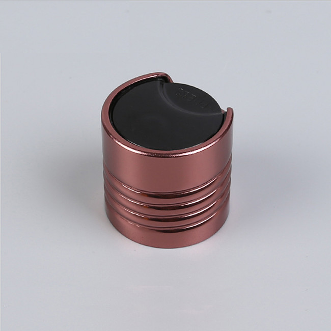 20-410 24-410 Disc Top Caps 20mm Shiny Brown Screw Aluminium