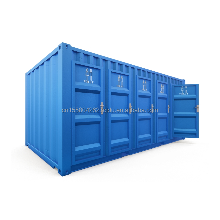 Modern Design Flat Pack Container for Public in 20ft Mobile Trailer Bathroom Camping and Beyond Your Imagination
