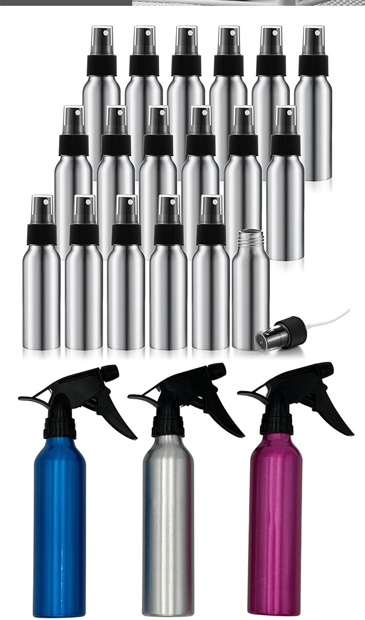 Silver Aluminum Pump Spray Bottle 100ml 200ml 300ml 400ml 500ml