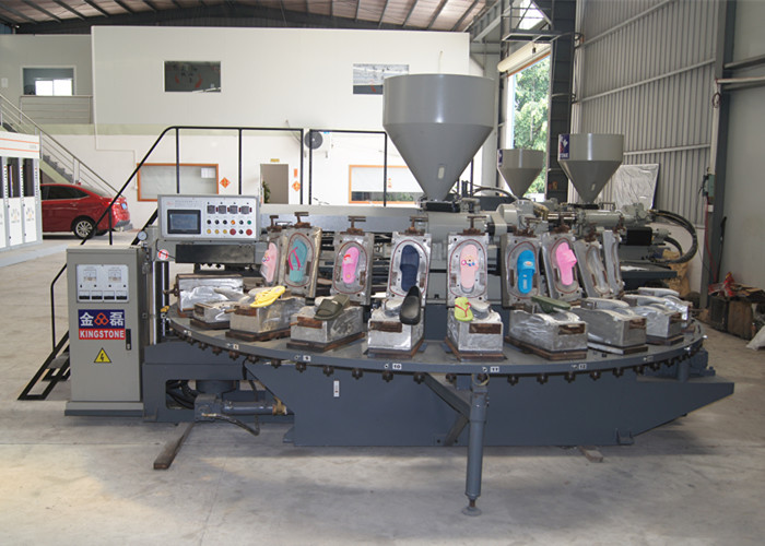 Rotary 24 Stations Sandals Making Machine With Servo Motor Single Color