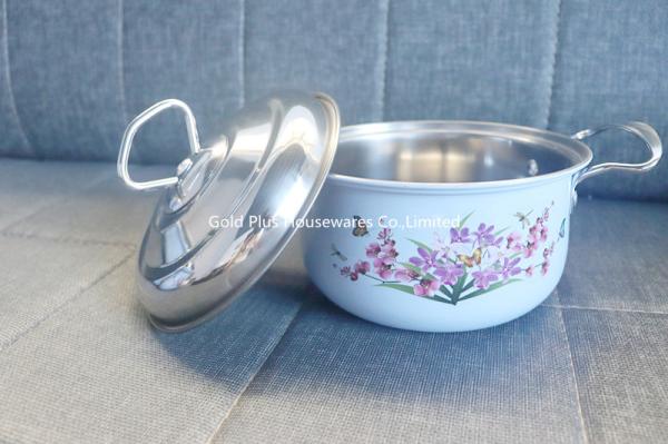 Pouring cast soup stock pot aluminum caldero pot nonstick soup pot restaurants