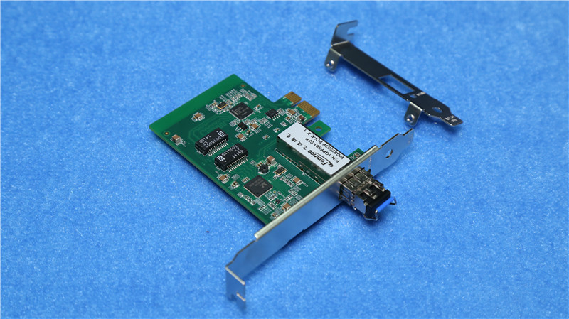 1000Mbps PCIex1 SFP Slot LC Fiber Network Interface Card FTTD Gigabit Controller Ethernet Fiber Optical Computer Use NIC