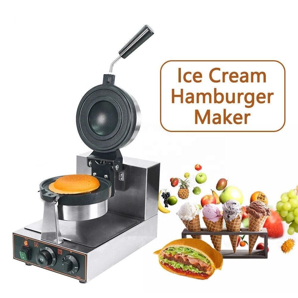 Electric 1300w Ufo Hamburger Maker Machine CE Certification
